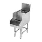 Thumbnail image #1 for Eagle Group Spec-Bar BDBS18-19 18-Inch Freestanding Stainless Steel Blender Station with Drainboard Top and Recessed Blender Shelf