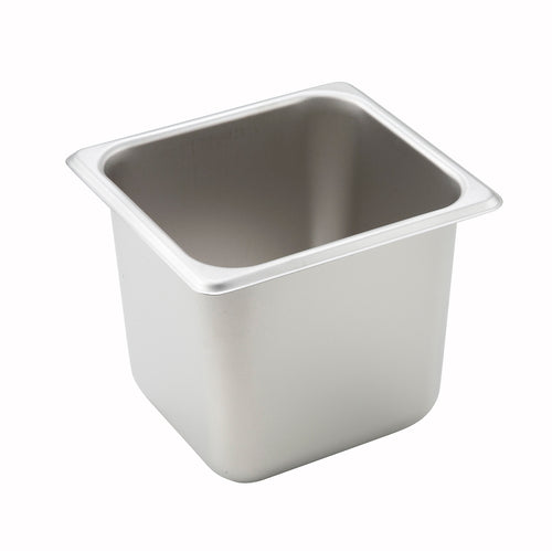 Product image #1 for Winco 1/6 Size 6-Inch Deep Straight-Sided Standard Weight Steam Table Pan