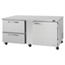 Thumbnail image #1 for Turbo Air PRO Two-Section Undercounter Refrigerator with 1 Solid Door and 2 Drawers, 18.8 Cu. Ft.