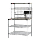 Thumbnail image #1 for Metro Metro2Go CRHSP-3036 304 Stainless Steel Countertop Prep Workstation with Adjustable Overhead Heated Shelves, 36 x 30.75 Inches, 120V