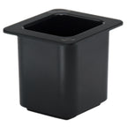 Thumbnail image #1 for Cambro ColdFest® 66CF110 Gastronorm Pan, 1/6 Size, 6" Deep, Black