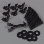Thumbnail image #1 for CFS Brands 770400 Double-Sided Tabletop Sneeze Guard Hardware, Nylon, Black