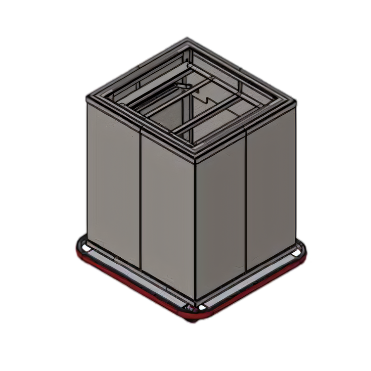 Product image #1 for Carter-Hoffmann Mobile Enclosed Single-Stack Glass Rack Dispenser Cart for 20 x 20 Racks
