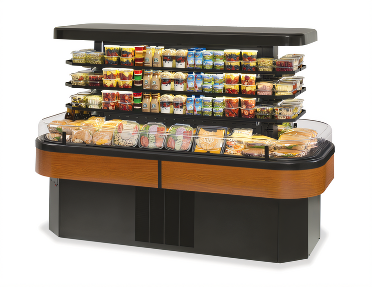 Product image #1 for Federal Industries 84.5-Inch Self-Serve Refrigerated Specialty Display Island Merchandiser with 3 Adjustable Shelves