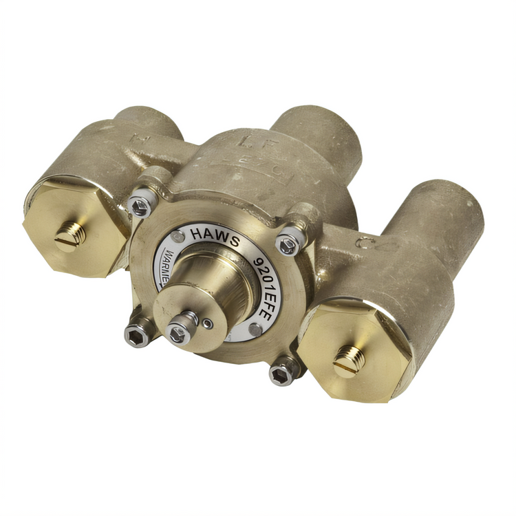 Product image #1 for T&S Brass Thermostatic Mixing Valve, 2 to 7 GPM, 1/2 Inch NPT Inlets, 3/4 Inch NPT Outlet