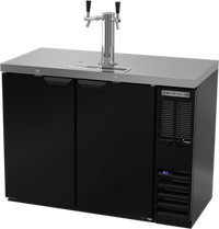 Beverage-Air DD48HC-B 48-Inch Direct Draw Beer Dispenser, 2-Door, 2-Keg, Single Tower