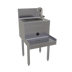 Thumbnail image #1 for Glastender Freestanding Underbar Blender Station with Dump Sink and Blender Recessed Step, Right-Side Faucet, 18 x 24 Inches