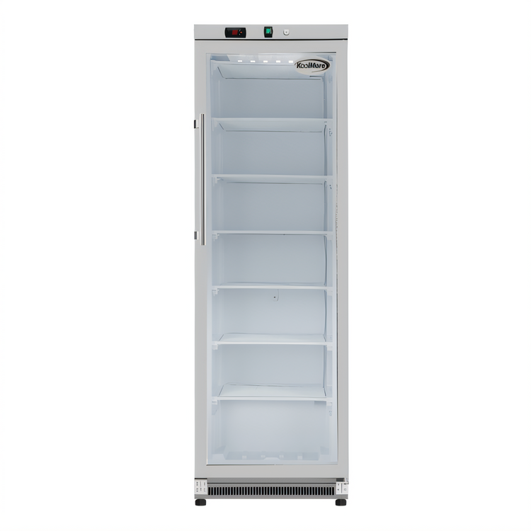 Product image #1 for KoolMore 24-Inch Wide 12 Cu. Ft. One-Section Reach-In Freezer with Glass Door, Manual Defrost, Stainless Steel