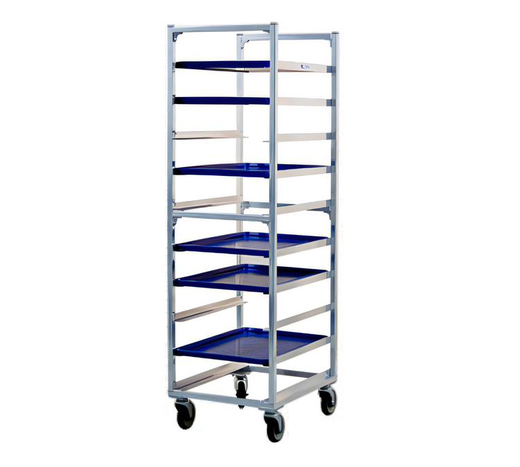 Product image #1 for New Age Mobile Full-Height Aluminum Bun Pan Rack, 10-Pan Capacity, End Loading