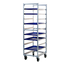 Thumbnail image #1 for New Age Mobile Full-Height Aluminum Bun Pan Rack, 10-Pan Capacity, End Loading