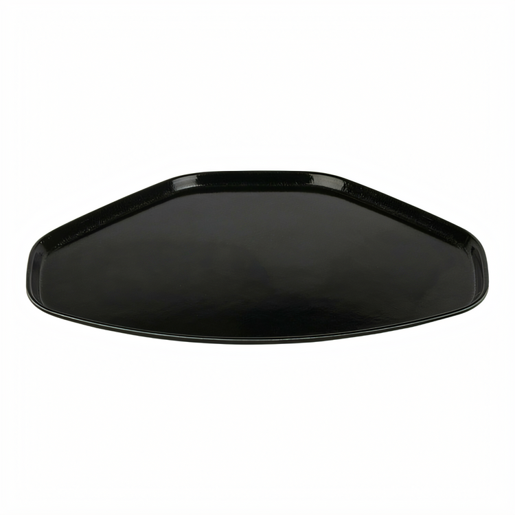 Product image #2 for Cambro Camtray Trapezoid Fast Food & Cafeteria Tray, 14-9/16 x 19-1/2 Inch, Black Fiberglass