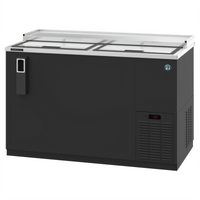 Hoshizaki CC50 Two-Section Reach-In Refrigerated Bottle Cooler with Top-Sliding Locking Lids, 50-1/2 Inch Wide, 14.4 Cu. Ft.