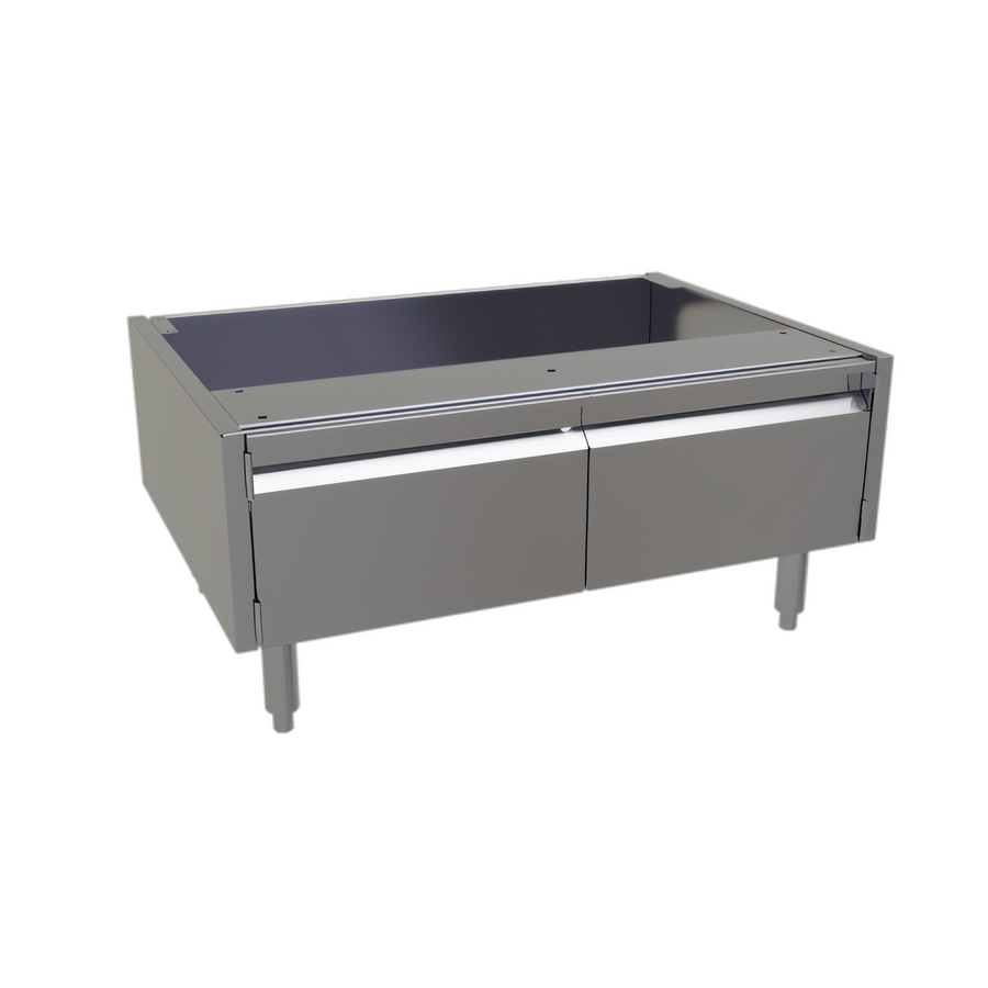 Product image #1 for Glastender ACB-34 34-Inch Underbar Stainless Steel Add-On Cabinet Base with 2 Hinged Doors