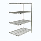 Thumbnail image #1 for Metro Super Erecta AN546C 42"W x 24"D x 63"H Chrome-Plated Add-On Wire Shelving Unit with 4 Shelves