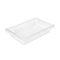 Rubbermaid Commercial Clear Polycarbonate Food/Tote Box, 2 Gallon, 18 x 12 x 3-1/2 Inches