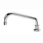 Thumbnail image #1 for Krowne Royal Series 16-132L Deck-Mount Single-Hole Manual Faucet with 8-Inch Swing Spout, Internal Check Valves, Polished Chrome
