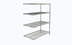 Thumbnail image #1 for Metro Super Erecta Chrome Plated 4-Shelf Add-On Wire Shelving Unit, 48