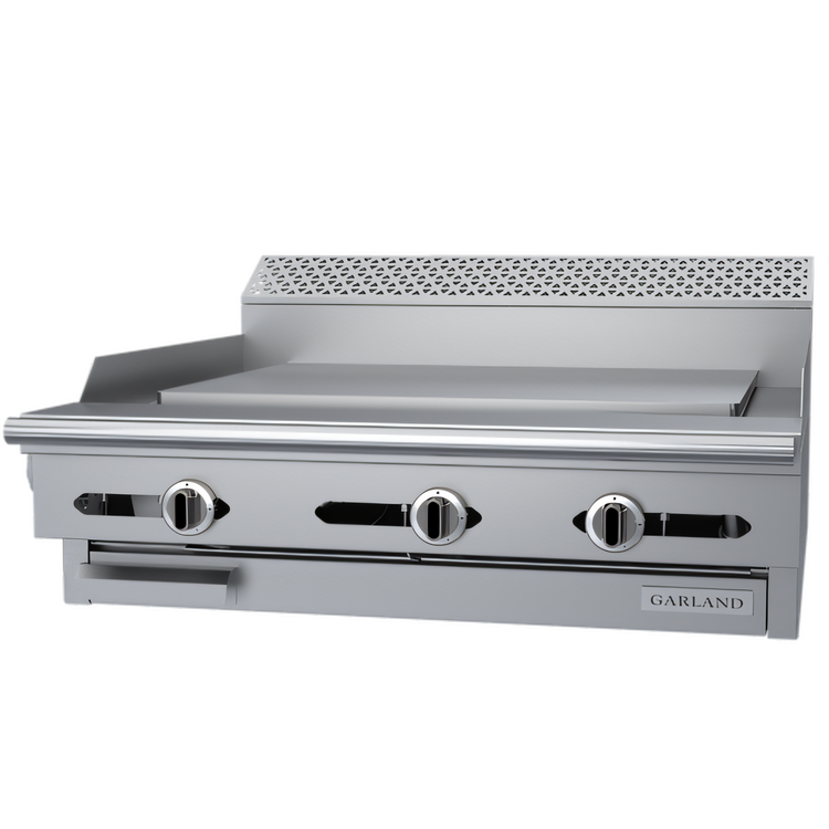 Product image #1 for Garland Cuisine Series 36-Inch Natural Gas Plancha Griddle, Modular Top, 5/8-Inch Steel Plate, Hi-Lo Manual Controls