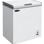 Thumbnail image #1 for Serv-Ware SWCF-7 7.1 Cu. Ft. White Commercial Chest Freezer with Locking Lid and Temperature Display