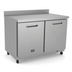 Thumbnail image #1 for Kelvinator Commercial 48-Inch Two-Section Worktop Freezer with Backsplash and Self-Contained Rear-Mounted Refrigeration