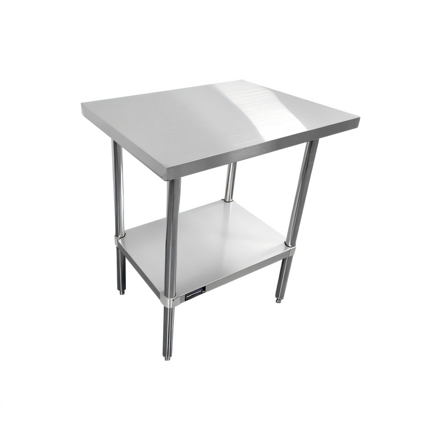 Product image #1 for Sapphire 30 Inch x 30 Inch Stainless Steel Corner Work Table with Undershelf