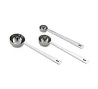 Vollrath Heavy Duty 3-Piece Round Measuring Spoon Set, 18/8 Stainless Steel