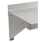 Thumbnail image #1 for John Boos BHS16BKRPR-14/304 Stainless Steel Wall Shelf Support Bracket for 16" Deep Shelves with Pot Rack