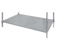 Advance Tabco 18-Inch x 24-Inch Solid Stainless Steel Shelf with Plastic Split Sleeves