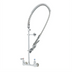 Thumbnail image #1 for EasyInstall 8-Inch Wall Mount Pre-Rinse Unit with Cerama Cartridges, 18-Inch Riser, 44-Inch Hose, and 1.07 GPM Spray Valve