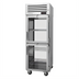 Thumbnail image #1 for Turbo Air PRO Series Pass-Thru Heated Pizza Holding Cabinet, One-Section, 28 Cu. Ft., Half Glass Doors