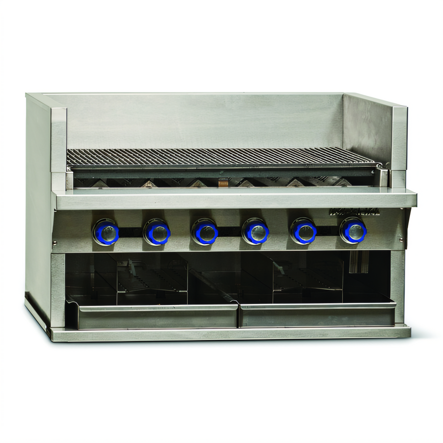 Product image #1 for Imperial IABA-36 36-Inch Gas Countertop Smoke Broiler Charbroiler with 6 Burners