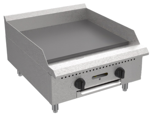 Product image #1 for Serv-Ware 24-Inch 2-Burner Manual Countertop Gas Griddle, Natural Gas