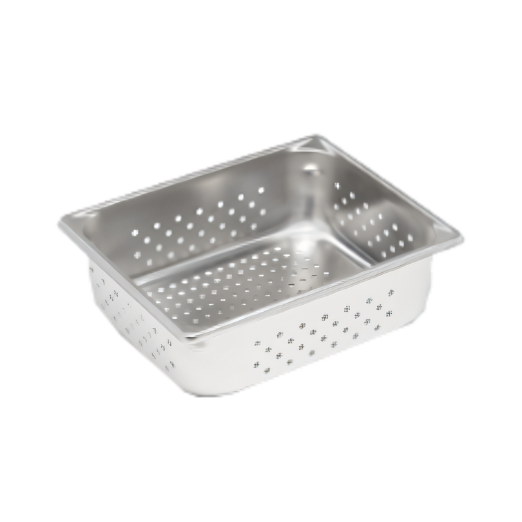 Product image #1 for Vollrath Super Pan V 1/2 Size Perforated Hotel Pan, 4 Inch Deep, 22-Gauge 300 Series Stainless Steel