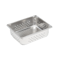 Vollrath Super Pan V 1/2 Size Perforated Hotel Pan, 4 Inch Deep, 22-Gauge 300 Series Stainless Steel