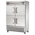 Thumbnail image #1 for True T-49DT-4-HC 2-Section Dual Temperature Reach-In Refrigerator/Freezer with 4 Half Doors