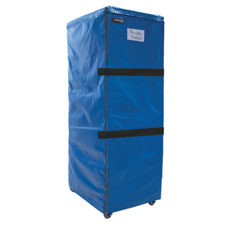 Product image #1 for Cres Cor Full-Height Insulated Ice Cold Rack Cover for 207-1820, Clear Label Pocket, 22 x 30 x 70 Inches, Laminated Vinyl