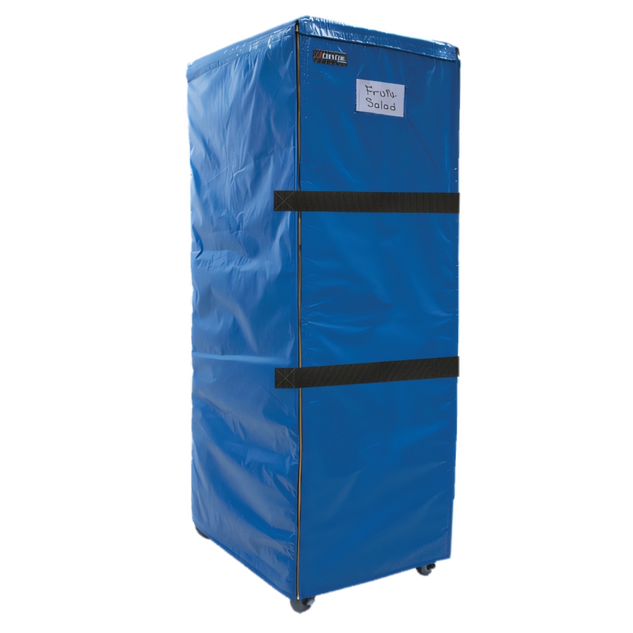 Product image #1 for Cres Cor Full-Height Insulated Ice Cold Rack Cover for 207-1820, Clear Label Pocket, 22 x 30 x 70 Inches, Laminated Vinyl