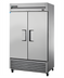 Thumbnail image #1 for True TS-43-HC Two-Section Reach-In Refrigerator with Solid Hinged Stainless Steel Doors