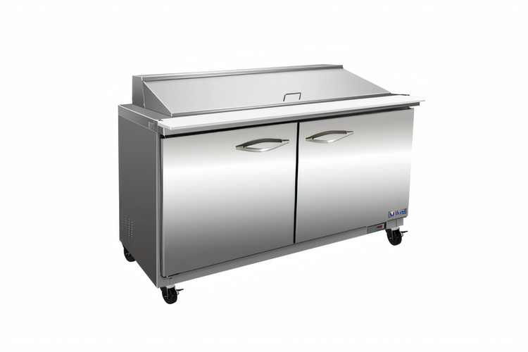 Product image #1 for IKON Refrigeration Mega Top 2-Section Sandwich/Salad Prep Table with 4 Drawers, 61.2 Inch Wide