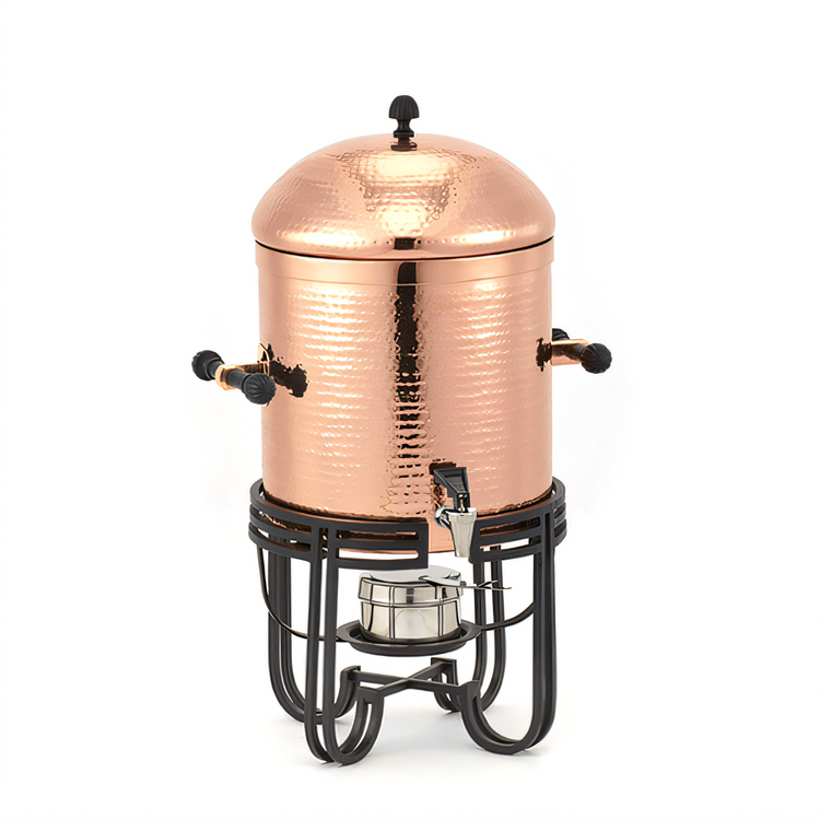 Product image #1 for Mesa 13 Qt Copper Hammered Round Coffee Urn