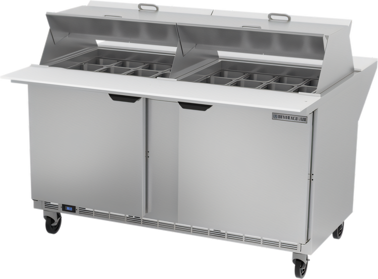 Product image #1 for Beverage-Air Dual-Sided Mega Top Sandwich Prep Table