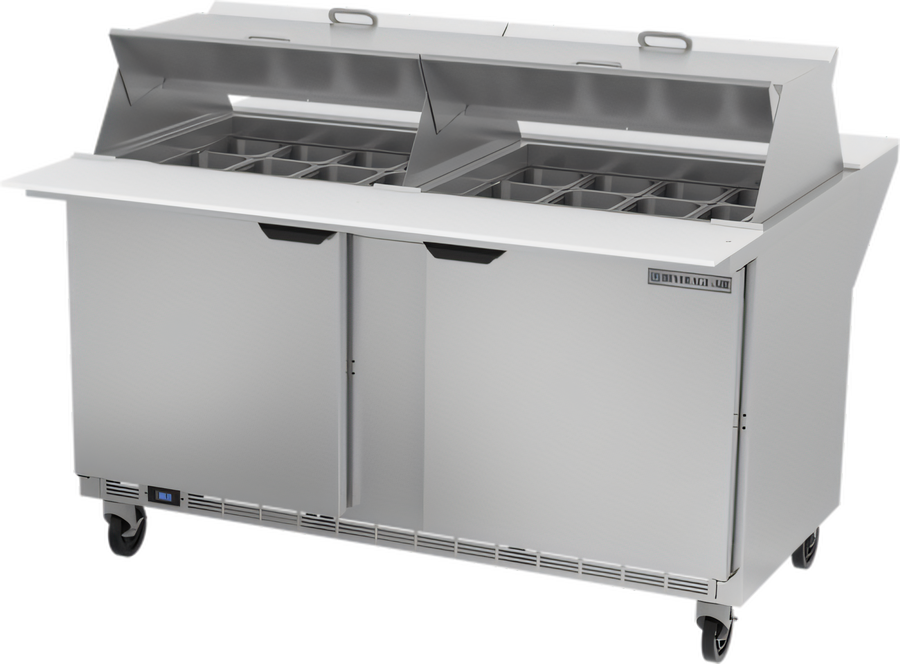 Product image #1 for Beverage-Air Dual-Sided Mega Top Sandwich Prep Table