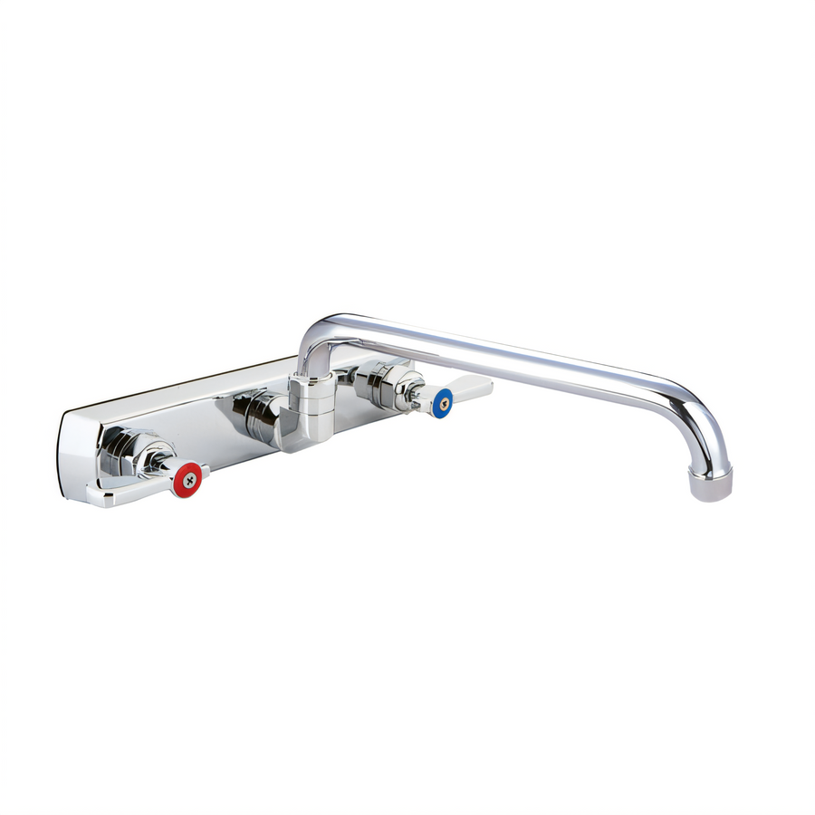 Product image #1 for OptiFlow Heavy-Duty Solid Body Splash-Mounted Commercial Faucet with 8-Inch Centers and 14-Inch Swing Spout