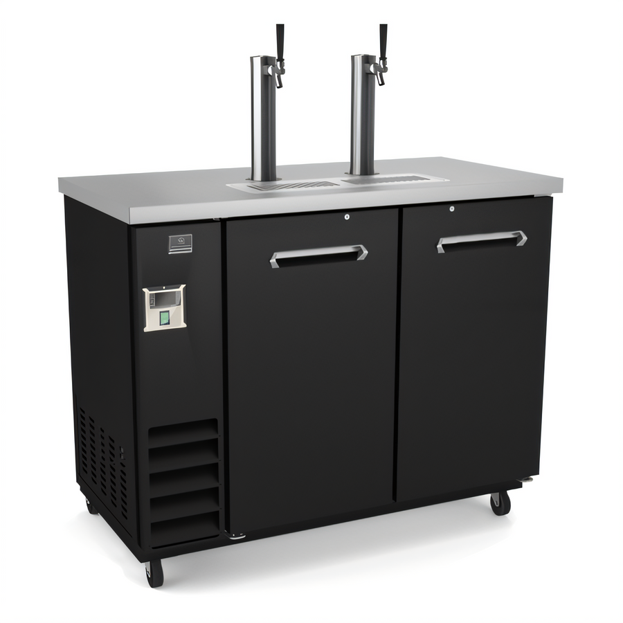 Product image #1 for Kelvinator Commercial 2-Door 2-Tower Draft Beer Dispenser, 49-Inch, 12.5 Cu. Ft.