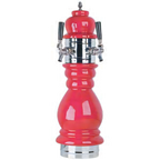 Thumbnail image #1 for Micro Matic USA CT100-2 Countertop Air-Cooled 2-Faucet Ceramic Draft Beer Tower, Black Forest Style