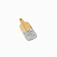 American Metalcraft Olive Wood and Gray Marble Serving Peel, 6 x 3-1/2 Inch