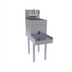 Thumbnail image #1 for Glastender Freestanding Underbar Blender Station with Dump Sink, 14 x 24 Inch, Stainless Steel