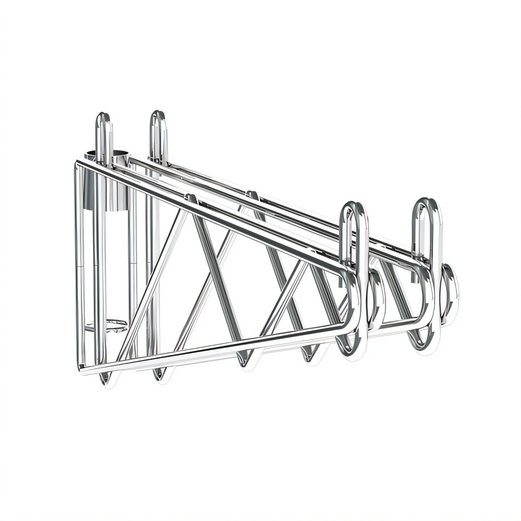 Product image #1 for Metro Super Erecta Double Post-Mount Shelf Support for 18-Inch Shelves, Stainless Steel