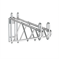 Metro Super Erecta Double Post-Mount Shelf Support for 18-Inch Shelves, Stainless Steel
