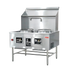Thumbnail image #1 for Omcan USA 48-Inch Two-Chamber Natural Gas Commercial Wok Range with 16-Inch Rings and Water-Cooled Top